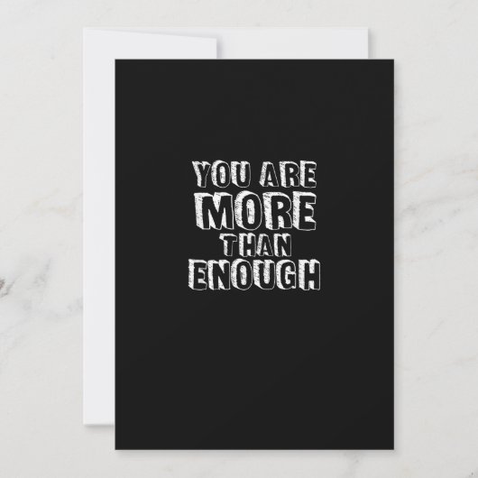 You Are More Than Enough Faith Based Self Love Des Feestdagenkaart (Voorkant)