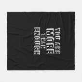 You Are More Than Enough Faith Based Self Love Des Fleece Deken (Voorkant (Horizontaal))