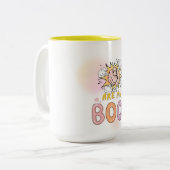 You Are My Boo – Cute Ghost Hallo Tweekleurige Koffiemok (Voorkant links)