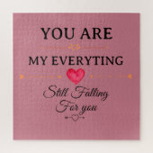 You Are My Everything – Romantic Love Quote Wall  Legpuzzel (Verticaal)
