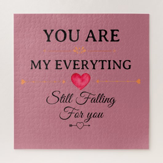 You Are My Everything – Romantic Love Quote Wall  Legpuzzel (Verticaal)
