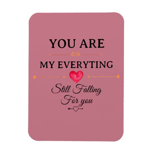 You Are My Everything – Romantic Love Quote Wall  Magneet (Verticaal)