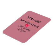 You Are My Everything – Romantic Love Quote Wall  Magneet (Linkerzijde)