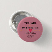 You Are My Everything – Romantic Love Quote Wall  Ronde Button 3,2 Cm (Voorkant /achterkant)