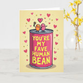 You Are My Fave Human Bean Card Kaart (Gele Bloem)