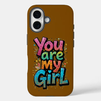 You Are My Girl - Levendige liefde voor graffitiku iPhone 16 Hoesje
