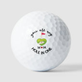 You Are My Hole in One Custom Initialen Romantisch Golfballen (Voorkant)