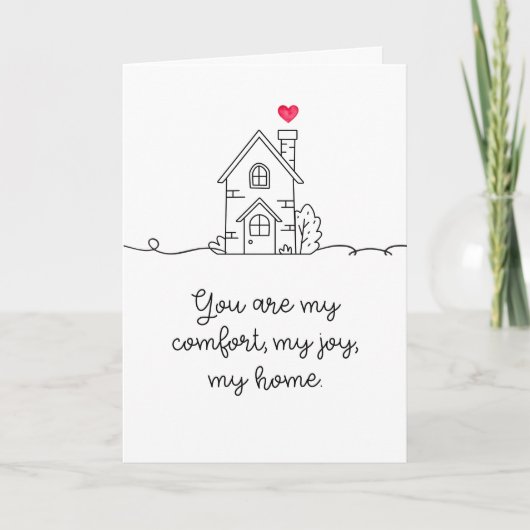 You Are My Home Folded Kaart (Voorkant)