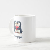 You Are My Penguin Cup - Schattigee pinguïn kussen Koffiemok (Voorkant links)