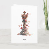 You Are My Queen Chess Valentine's Day Kaart (Achterkant)