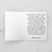 You Are My Queen Chess Valentine's Day Kaart (Binnen)