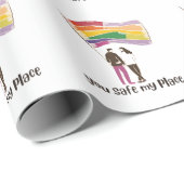 You Are My Safe Place – LGBTQ Pride Love Sticker Cadeaupapier (Rol Hoek)