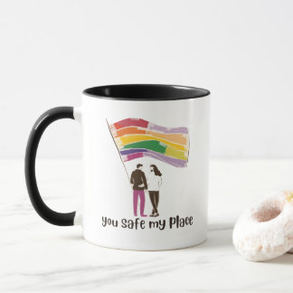 You Are My Safe Place – LGBTQ Pride Love Sticker Mok