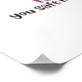 You Are My Safe Place – LGBTQ Pride Love Sticker Poster (Hoek)