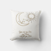 You are my Sun Moon and Stars Celestial Pillow  Kussen (Voorkant)