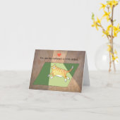 You are my sunbeam on the carpet Cat Valentine Kaart (Gele Bloem)