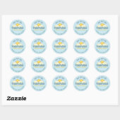 You Are My Sunshine Baby Boy Shower   Ronde Sticker (Vel)