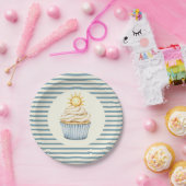 You Are My Sunshine Cupcake Baby Shower  Papieren Bordje (Feest)