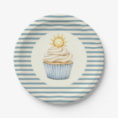 You Are My Sunshine Cupcake Baby Shower  Papieren Bordje (Voorkant)