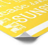 You Are My Sunshine - Geel - Poster (Hoek)