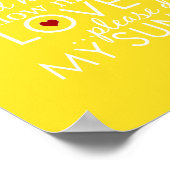 You Are My Sunshine - Geel - Poster (Hoek)