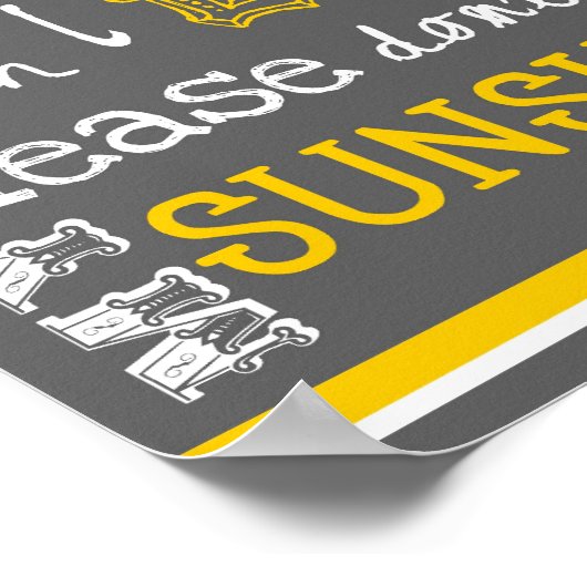 You Are My Sunshine - Gray - Poster (Hoek)