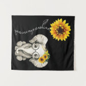 You Are My Sunshine Hippie Sunflower Elephant Wandkleed (Voorkant (horizontaal))