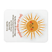 You are my sunshine is een Amerikaanse songtekst Magneet (Horizontaal)