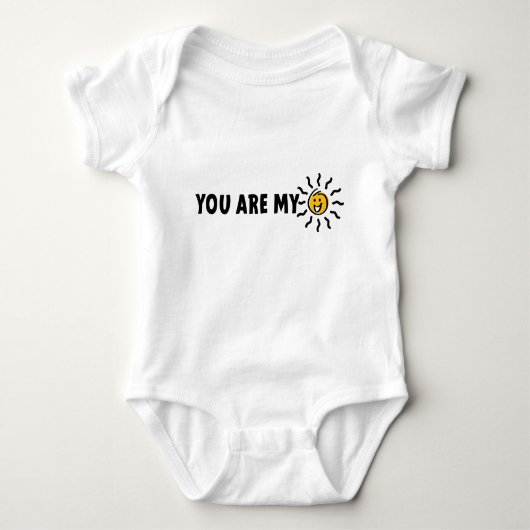 You are my sunshine, jij bent mijn zonneschijn romper (Voorkant)