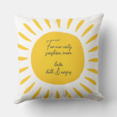 You Are My Sunshine Mom Throw Pillow Kussen (Achterkant)