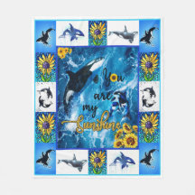 You Are My Sunshine Orca Quilt Deken