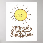 You Are My Sunshine Poster (Voorkant)
