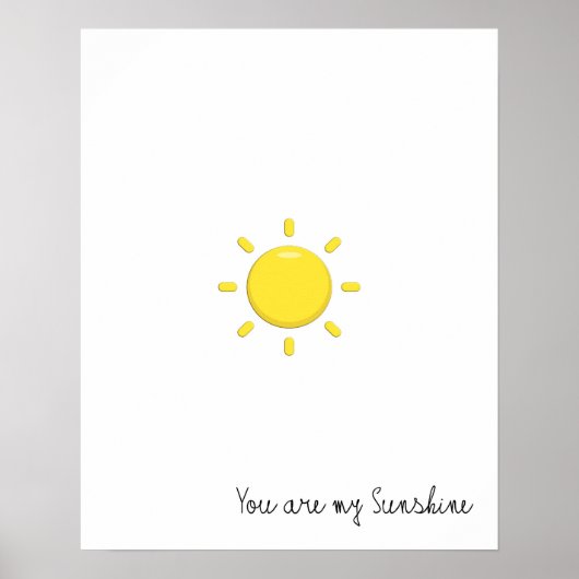 You Are My Sunshine Poster (Voorkant)