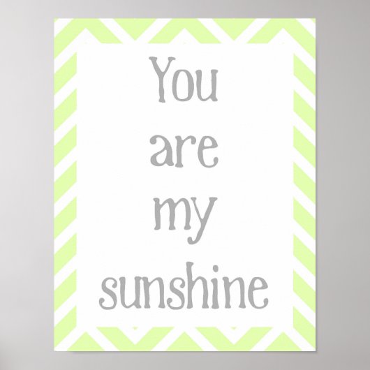 You Are My Sunshine Poster (Voorkant)