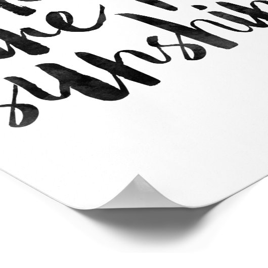 You Are My Sunshine Poster (Hoek)