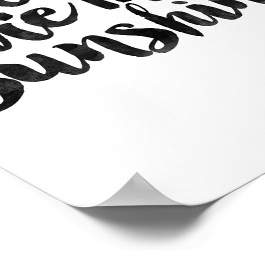 You Are My Sunshine Poster (Hoek)