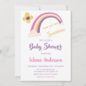 "You Are My Sunshine" Rainbow Baby Shower  Kaart (Voorkant)