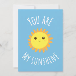 'You Are My Sunshine' Schattig zonneontwerp Bedankkaart