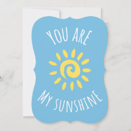 'You Are My Sunshine' Schattige lachend zonneontwe Bedankkaart