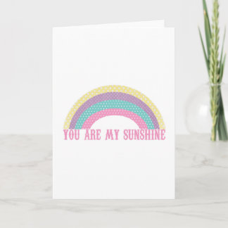 You Are my Sunshine stationery Rainbow Notitiekaartje