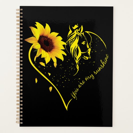 You Are My Sunshine Sunflower And Horse Planner (Voorkant)