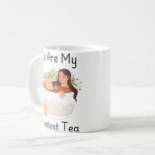 You Are My Sweetest Tea Cute Aesthetic Classic Mug Koffiemok (Voorkant links)
