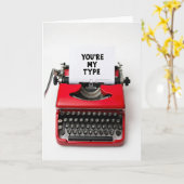 You Are My Type Card Kaart (Gele Bloem)