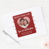 You Are My Valentine Custom Photo Candle Labels  (Envelop)