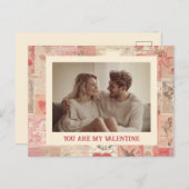 You Are My Valentine Custom Photo & Text Card Briefkaart (Voorkant / Achterkant)