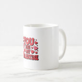 You Are My Valentine – Cute Love Mug Koffiemok (Voorkant rechts)
