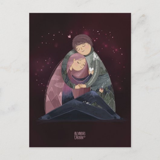 You are my world van Alexandra Dikaia Love Feestdagenkaart (Voorkant)