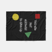 You Are Not Allowed To Give Up Motivation Fleece Deken (Voorkant (Horizontaal))