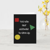 You Are Not Allowed To Give Up Motivation  Kaart (Gele Bloem)