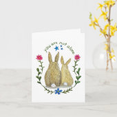 You Are Not Alone Greeting Card Kaart (Gele Bloem)